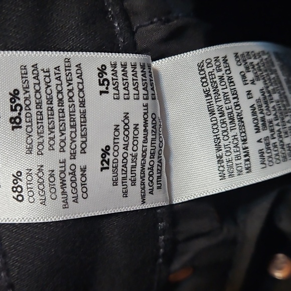 NWOT MOTHER The Tomcat Ankle Black Denim Buttonfly Stretch Jeans - Picture 16 of 16